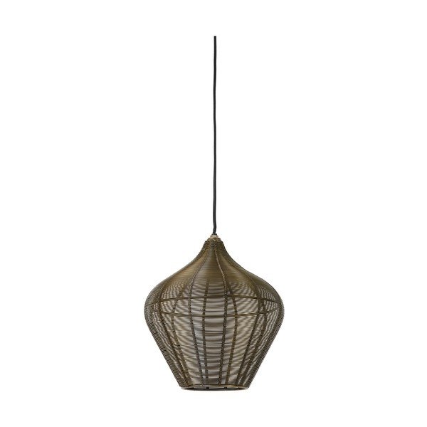 Метално висящо осветително тяло в бронзов цвят ø 27 cm Alvaro – Light & Living
