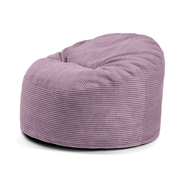 Лилав детски пуф от рипсено кадифе Om 85 – SLOWDOWN