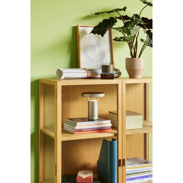 Светлосива LED затъмняваща се настолна лампа (височина 20 cm) BringMe – Hübsch-image-2