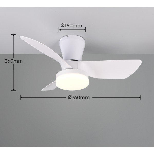 Бяло LED осветително тяло за таван Randers – Reality-image-3