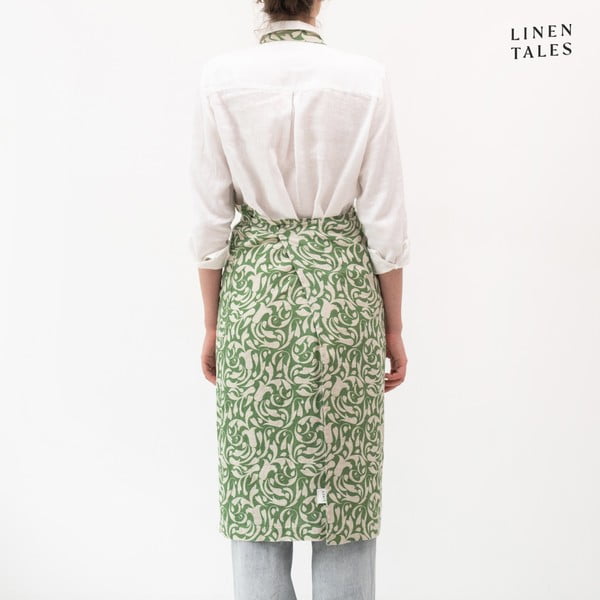 Ленена престилка Evergreen Damask – Linen Tales-image-1