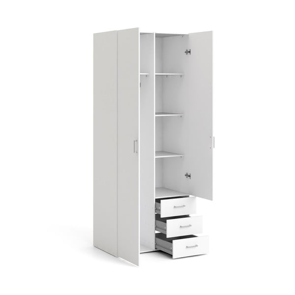 Бял гардероб 78x200 cm Space – Tvilum-image-4