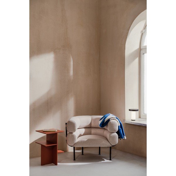 Бежово вълнено кресло Ubi – noo.ma-image-1
