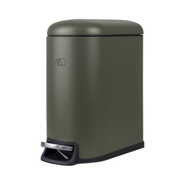 Тъмнозелено метално кошче за боклук с педал 5 l Mini Walther – Mette Ditmer Denmark
