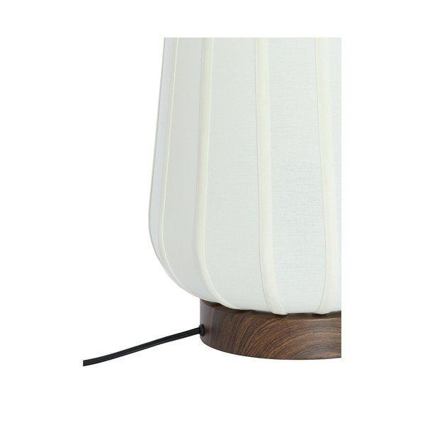 Бяла метална настолна лампа с текстилен абажур (височина 29 cm) Bibia – Light & Living-image-4