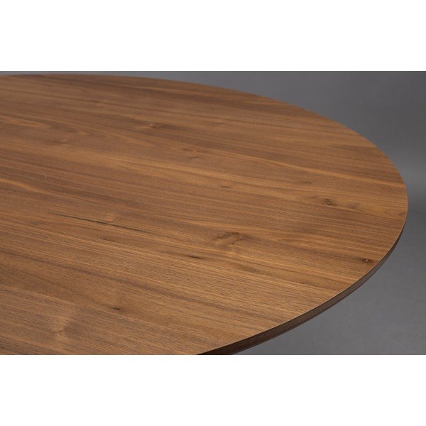 Кръгла трапезна маса с орехов плот ø 120 cm Barlet – Dutchbone-image-4