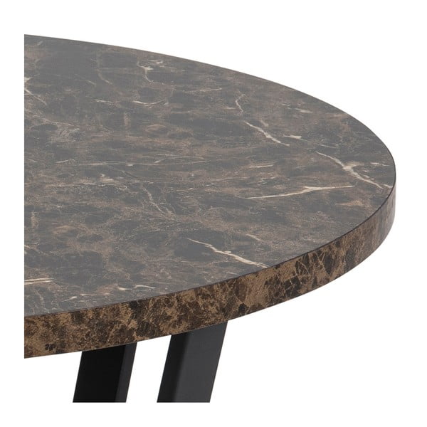 Кафява кръгла маса за кафе ø 77 cm Amble - Actona-image-3