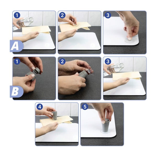 Комплект от 2 стъклени капака за печка в бяло-златист мрамор, 52 x 30 cm - Wenko-image-4