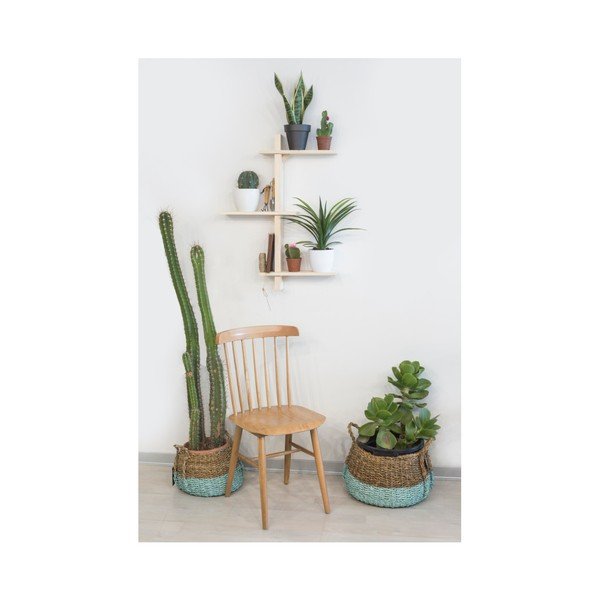 Рафт от елхово дърво за цветя Естествено - Really Nice Things-image-1