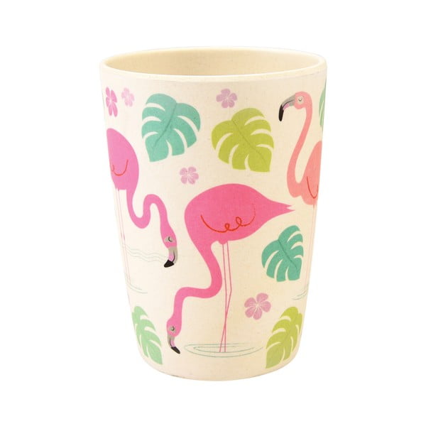 Bambusový pohár Rex London Flamingo Bay, 400 ml