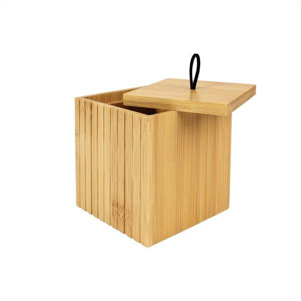 Бамбуков органайзер за баня за памучни тампони в естествен цвят Hanoi – douceur d'intérieur-image-4