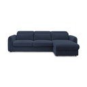 Тъмносин ъглов диван Achille – Bobochic Paris