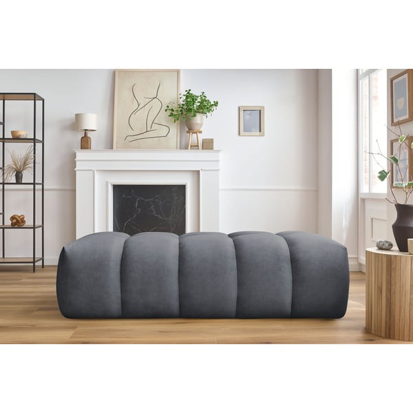 Тъмносива табуретка за крака Mont-Blanc - Bobochic Paris-image-1