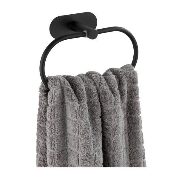 Матово черен пръстен от неръждаема стомана за държач за кърпи Turbo-Loc® Orea - Wenko-image-3