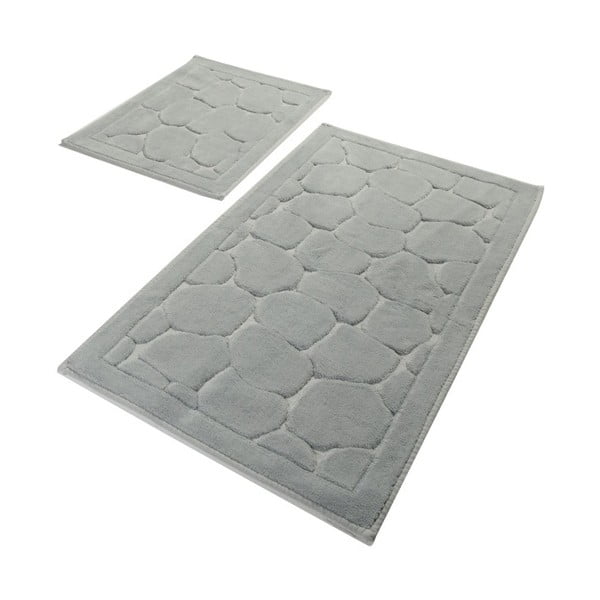 Комплект от 2 сиви памучни килима за баня Parma Grey - Confetti Bathmats