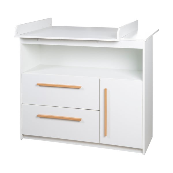 Бял нисък детски скрин 107x98 cm Lilo – Roba-image-1