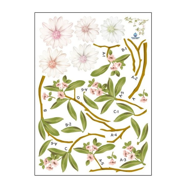 Комплект стикери за цъфтяща магнолия - Ambiance-image-1