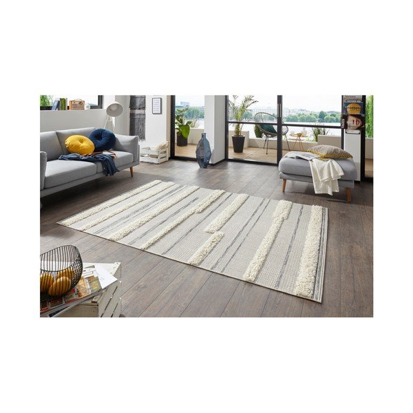 Сив килим Handira Stripes, 77 x 150 cm - Mint Rugs-image-3