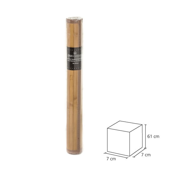 Бамбуков килим в естествен цвят 60x90 cm - Casa Selección-image-3