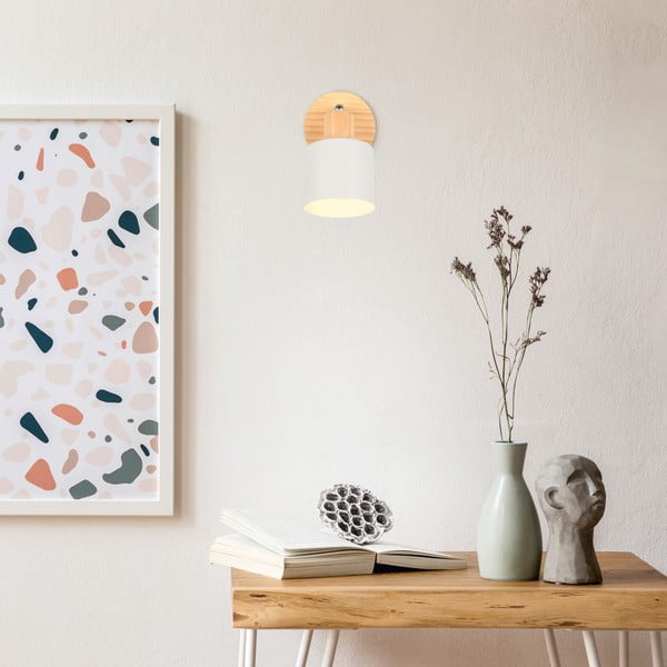 Прожектор в бял и естествен цвят ø 9 cm Shanti – Trio-image-3