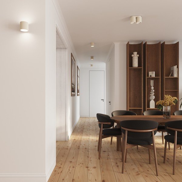 Кремава стенна лампа ø 10 cm Zora – Sollux-image-3