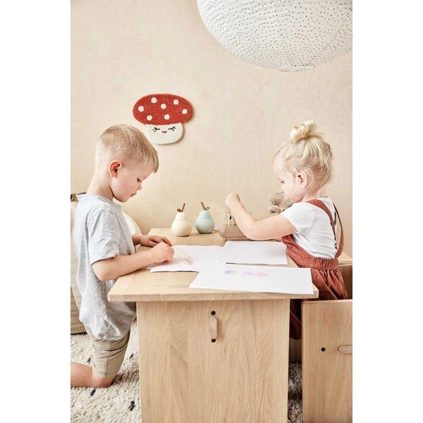 Детски абажур в цвят слонова кост с хартиен абажур Moyo – OYOY Living Design-image-1