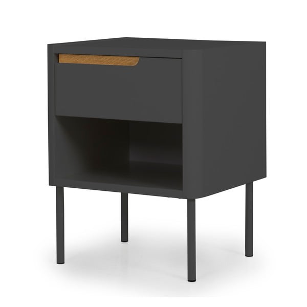 Антрацитно сиво нощно шкафче Switch - Tenzo-image-2