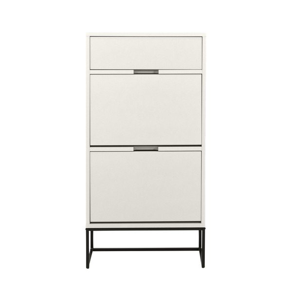 Бял шкаф за обувки с панти Lipp - Tenzo-image-3