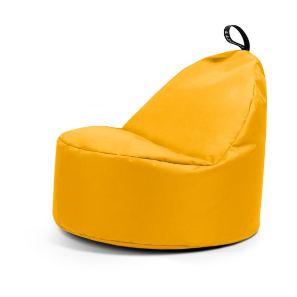 Жълт пуф Round L – So Soft?
