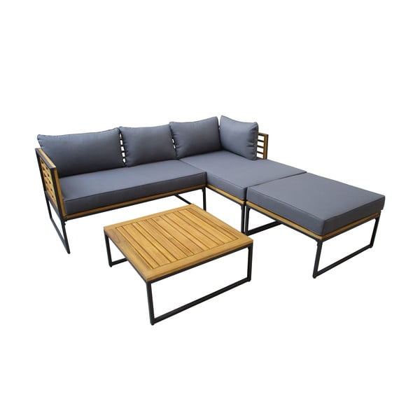 Комплект градински мебели с елементи от акациева дървесина Brick - Ezeis
