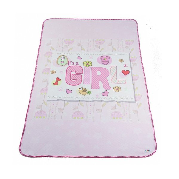 Розово бебешко одеяло 85x125 cm - OYO kids-image-3