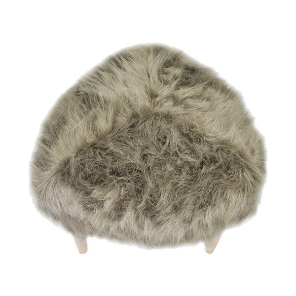 Taburetka Odo, šedá  kožešina-image-2