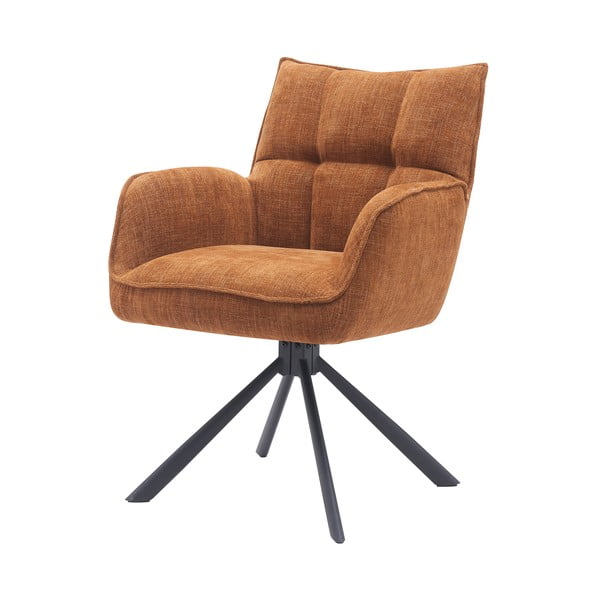 Оранжеви тапицирани трапезни столове в комплект 2 бр. Marilla – Unique Furniture