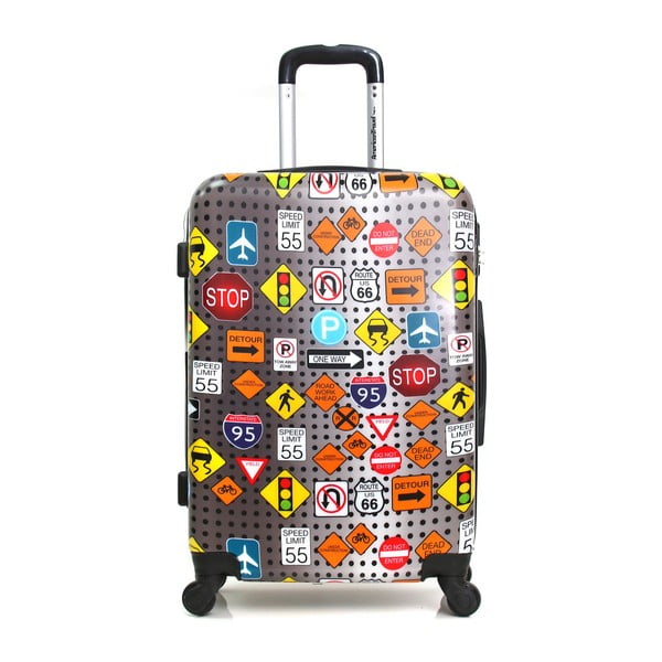 Sada 3 barevných cestovních kufrů na kolečkách American Travel