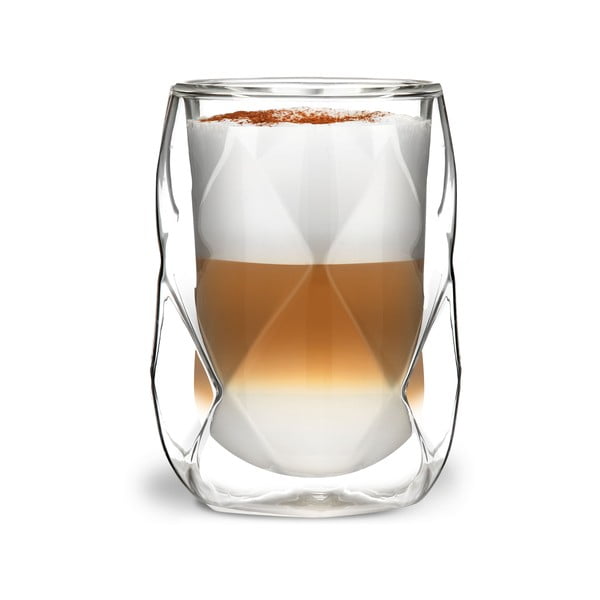 Комплект от 2 чаши за лате с двойна стена, 250 ml Geo - Vialli Design-image-3