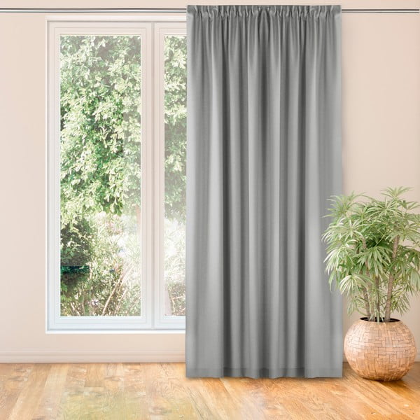 Завеса в сив цвят 140x300 cm Carmena - Homede-image-1
