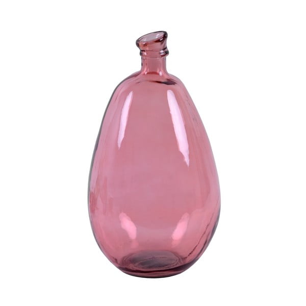 Розова ваза от рециклирано стъкло Simplicity, височина 47 cm - Ego Dekor