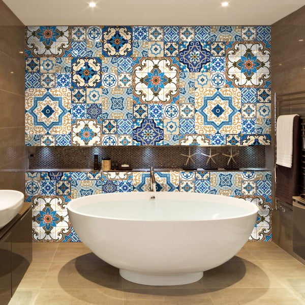 Комплект от 60 декоративни стикера за стена , 10 x 10 cm Toundra - Ambiance-image-3