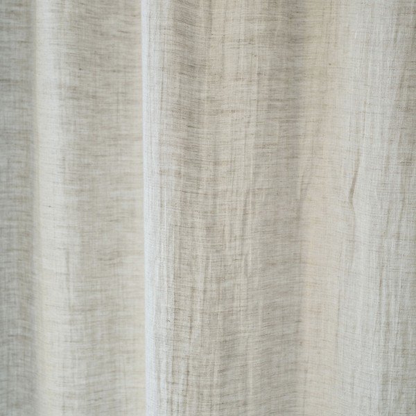 Бежово ленено олекотено перде с тунел Daytime, 250 x 130 cm - Linen Tales-image-1