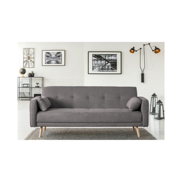 Tmavě šedá rozkládací pohovka Cosmopolitan Design Stuttgart, 212 cm-image-4