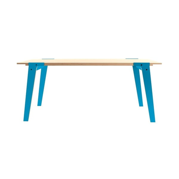 Modrý jídelní/pracovní stůl rform Switch, deska 180x78 cm