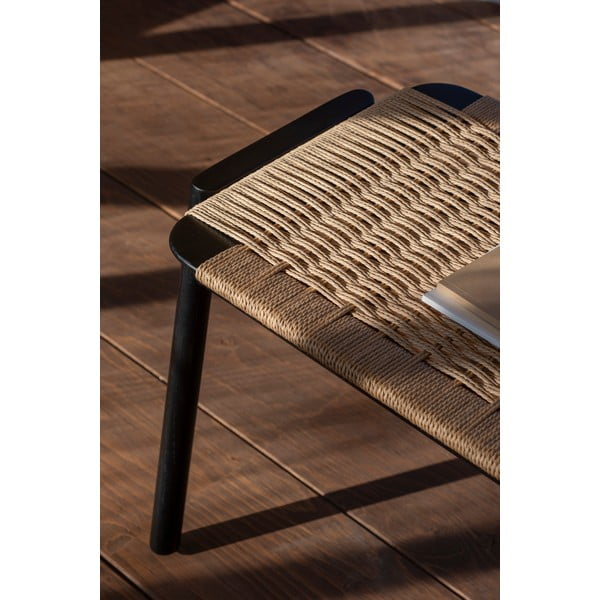 Пейка черен и естествен цвят Klupa – Gazzda-image-4