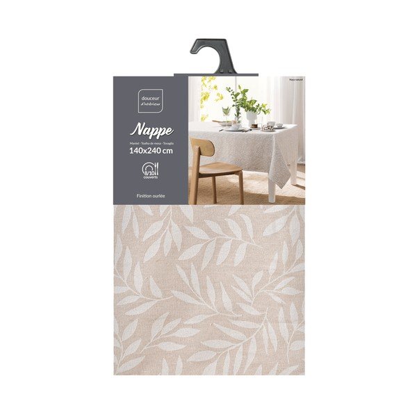 Перяща се покривка за маса 140x240 cm Naya – douceur d'intérieur