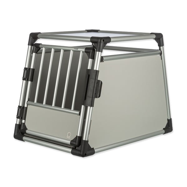 Транспортна клетка за животни в сребрист цвят 62x55 cm Trixie M – Plaček Pet Products