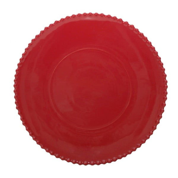 Рубиненочервена керамична чиния за сервиране Pearl, ⌀ 34 cm - Costa Nova