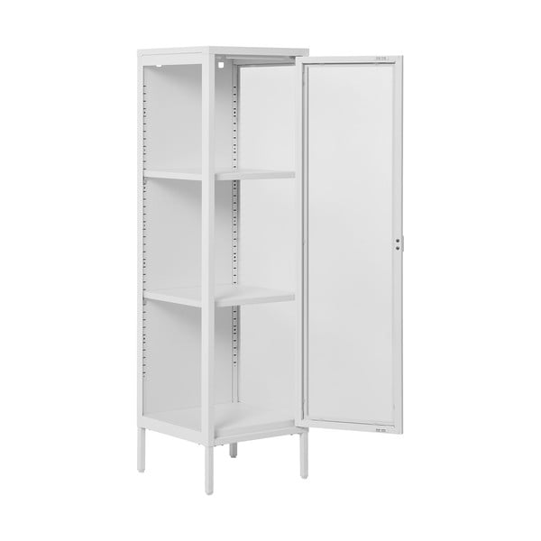 Бяла метална витрина 40x140 cm Brisbane – House Nordic-image-3