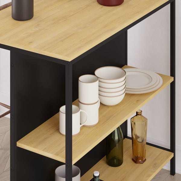 Бар маса от дъб 60x100 cm Sagi - Marckeric-image-1