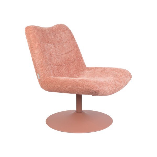 Кресло от розово кадифе Bubba - Zuiver