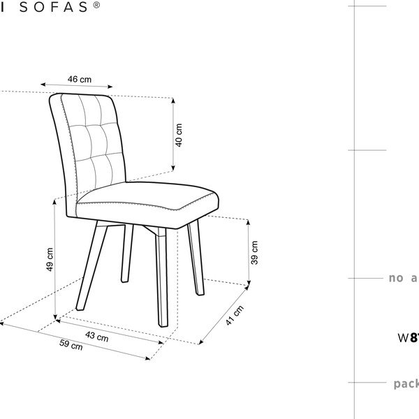 Кафяв трапезен стол Tulip - Mazzini Sofas-image-1