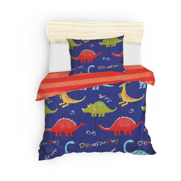 Синьо  единично  детско спално бельо 140x200 cm Dinazorus – Mijolnir